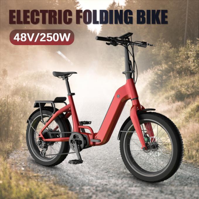 32km / H Động cơ trung tâm tốc độ cao 20 inch 48v Pin xe đạp điện gấp 0